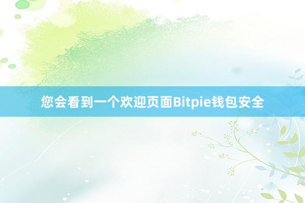 您会看到一个欢迎页面Bitpie钱包安全