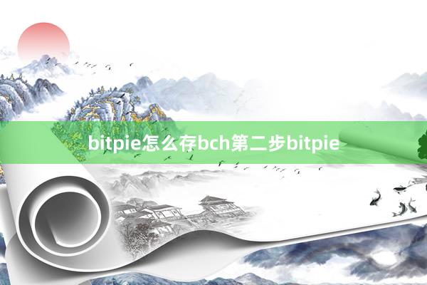 bitpie怎么存bch第二步bitpie