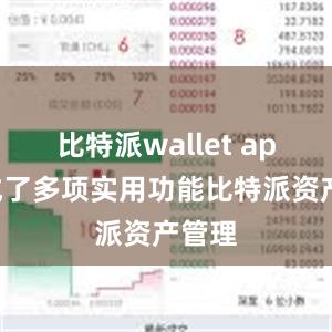 比特派wallet app集成了多项实用功能比特派资产管理