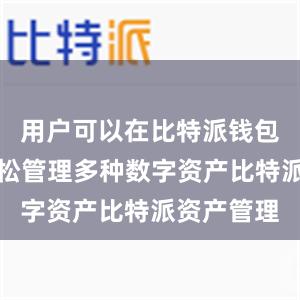 用户可以在比特派钱包应用中轻松管理多种数字资产比特派资产管理